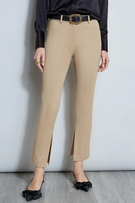 Inseam Slit Ponte Pant Cozy Lounge Pants