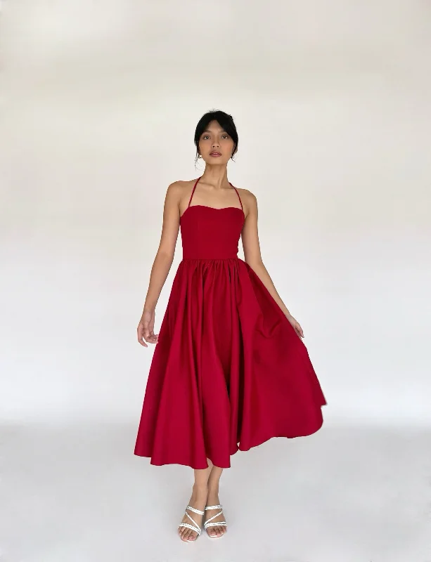 Pamela dress (RED) Tunics Chic elegant