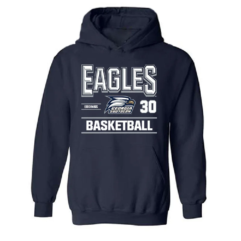 Georgia Southern - NCAA Women's Basketball : McKenna Eddings - Classic Fashion Shersey Hooded Sweatshirt Hoodie with Set-In Sleeves Structured Classic Georgia Southern - NCAA Women's Basketball : McKenna Eddings - Classic Fashion Shersey Hooded Sweatshirt Hoodie with Set-In Sleeves Structured Classic