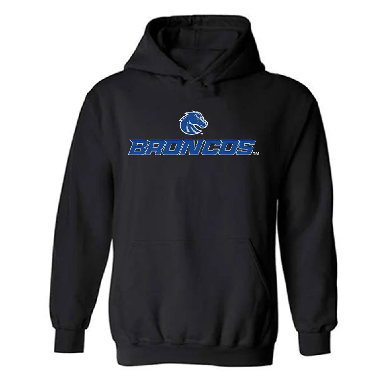 Boise State - NCAA Women's Basketball : Tatum Thompson - Classic Fashion Shersey Hooded Sweatshirt Hoodie with Hem Contrast Bold Stylish Boise State - NCAA Women's Basketball : Tatum Thompson - Classic Fashion Shersey Hooded Sweatshirt Hoodie with Hem Contrast Bold Stylish