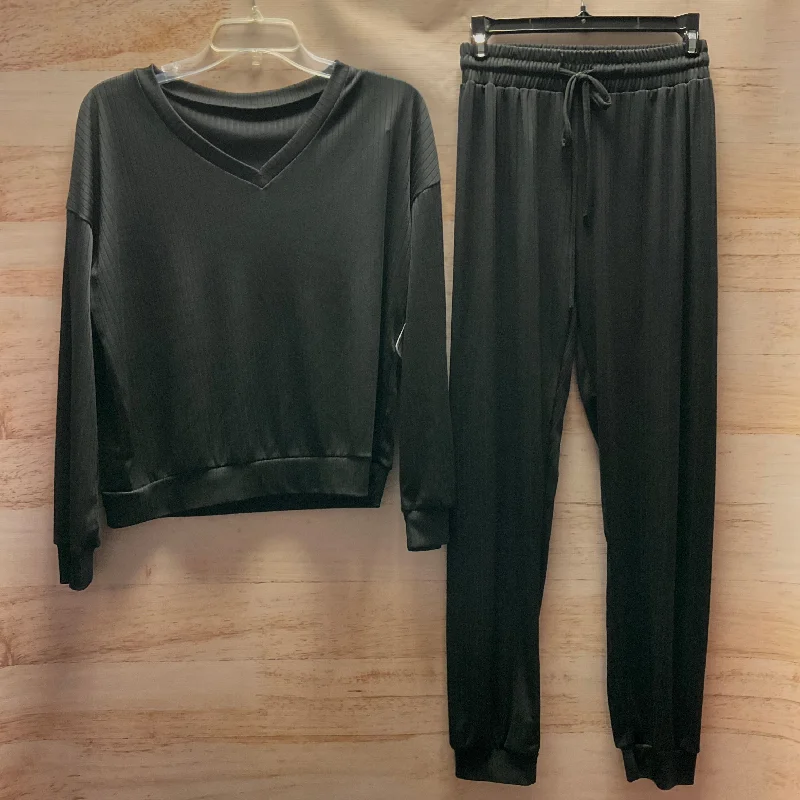Pants Set 2pc By Clothes Mentor In Black, Size: S Trendy Wide-Legged Trousers