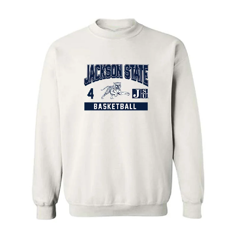 Jackson State - NCAA Women's Basketball : Zaria Glover - Classic Fashion Shersey Crewneck Sweatshirt Hoodie with Sequins Glamorous Eye-catching