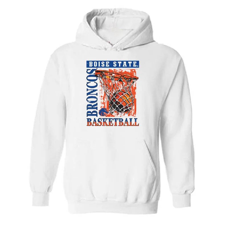 Boise State - NCAA Women's Basketball : Tatum Thompson - Sport Shersey Hooded Sweatshirt Hoodie with Hem Ribbing Snug Secure Boise State - NCAA Women's Basketball : Tatum Thompson - Sport Shersey Hooded Sweatshirt Hoodie with Hem Ribbing Snug Secure
