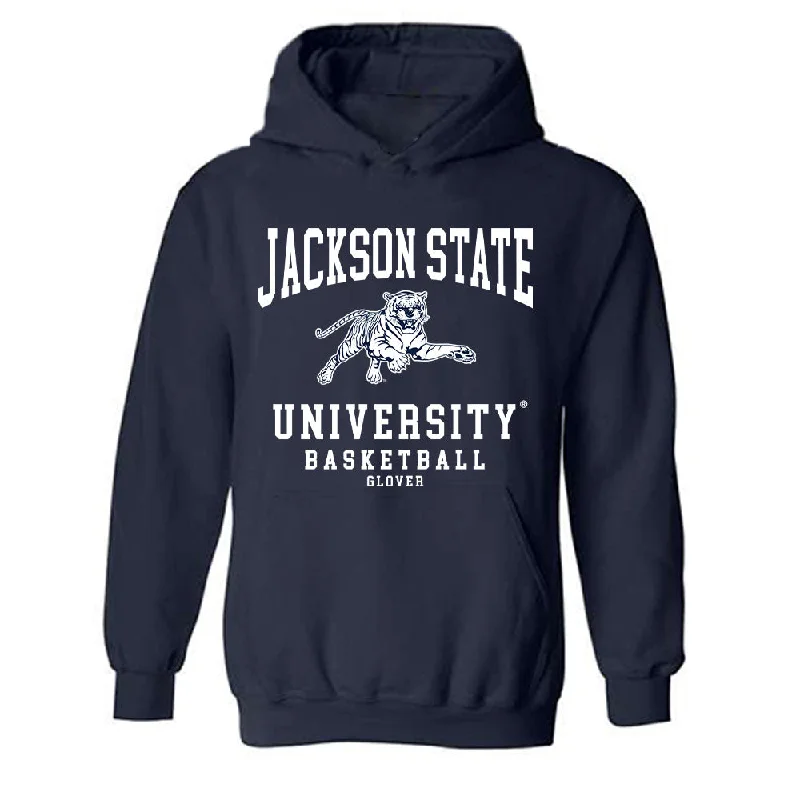 Jackson State - NCAA Women's Basketball : Zaria Glover - Classic Shersey Hooded Sweatshirt Hoodie with Zipper Versatile Modern Jackson State - NCAA Women's Basketball : Zaria Glover - Classic Shersey Hooded Sweatshirt Hoodie with Zipper Versatile Modern