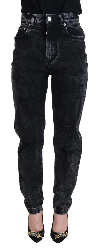 Dolce & Gabbana Elegant Black Denim Pants Casual Skinny Fit Pants