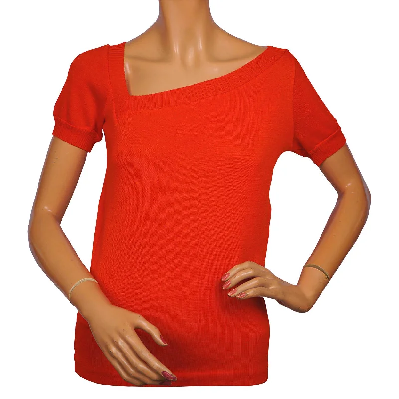 Vintage Yves Saint Laurent Red Sweater Top 1980s Rive Gauche Paris - 36 Casual Formal Business Vintage Yves Saint Laurent Red Sweater Top 1980s Rive Gauche Paris - 36 Casual Formal Business