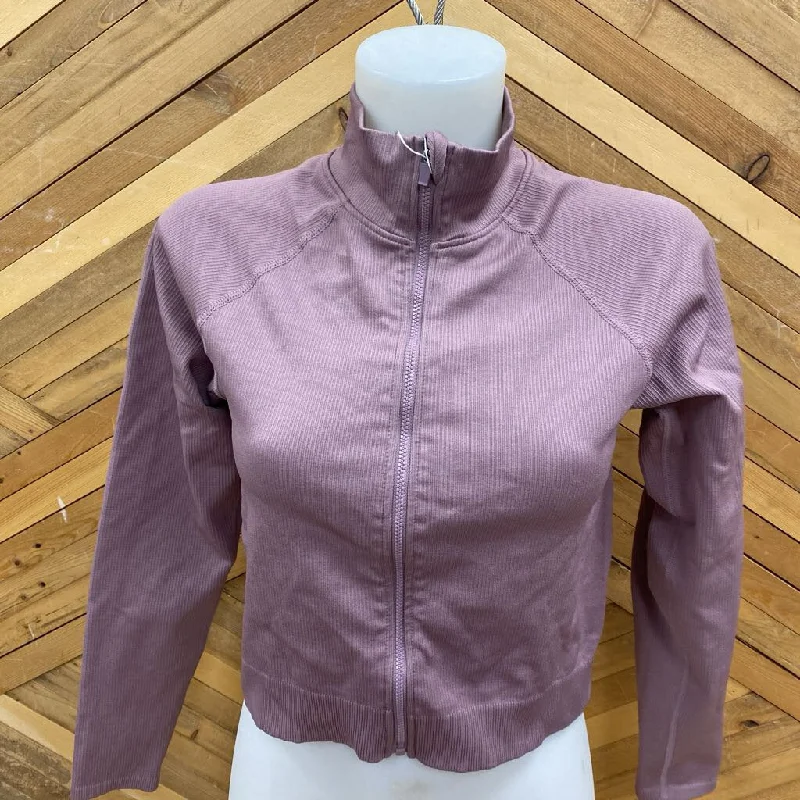 Women's Ribbed Full-Zip Active Jacket: Pink-women-XXS V-Neck Jacket Boat Neck Jacket Square Neck Jacket Women's Ribbed Full-Zip Active Jacket: Pink-women-XXS V-Neck Jacket Boat Neck Jacket Square Neck Jacket