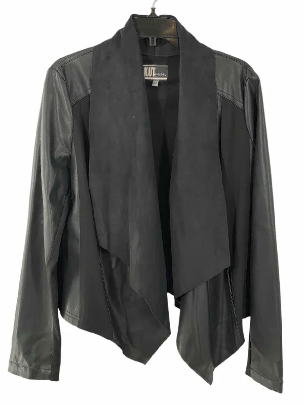 Kut Size 12 Black Jacket Mesh Jacket Canvas Jacket Denim Jacket