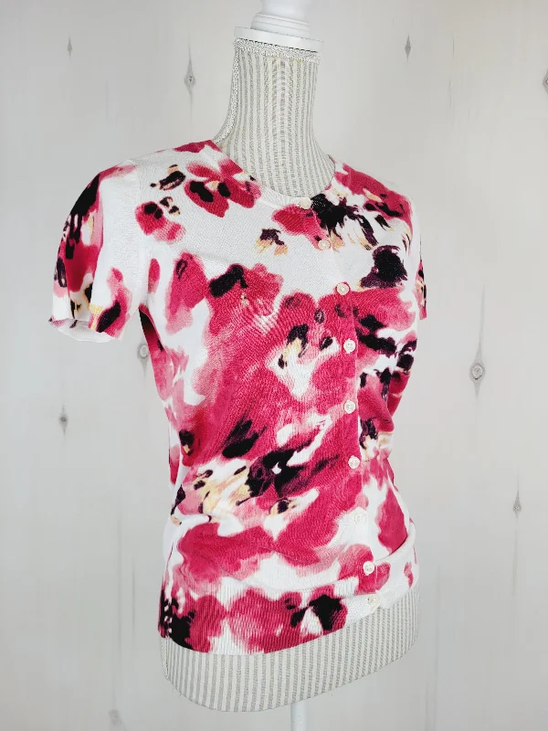 ANN TAYLOR FLORAL T SHIRT SWEATER LADIES MEDIUM PRE-LOVED Lightweight Heavyweight Midweight ANN TAYLOR FLORAL T SHIRT SWEATER LADIES MEDIUM PRE-LOVED Lightweight Heavyweight Midweight