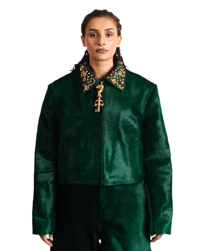 "EMERALD RELIC" JACKET Cardigan Sweater Pullover