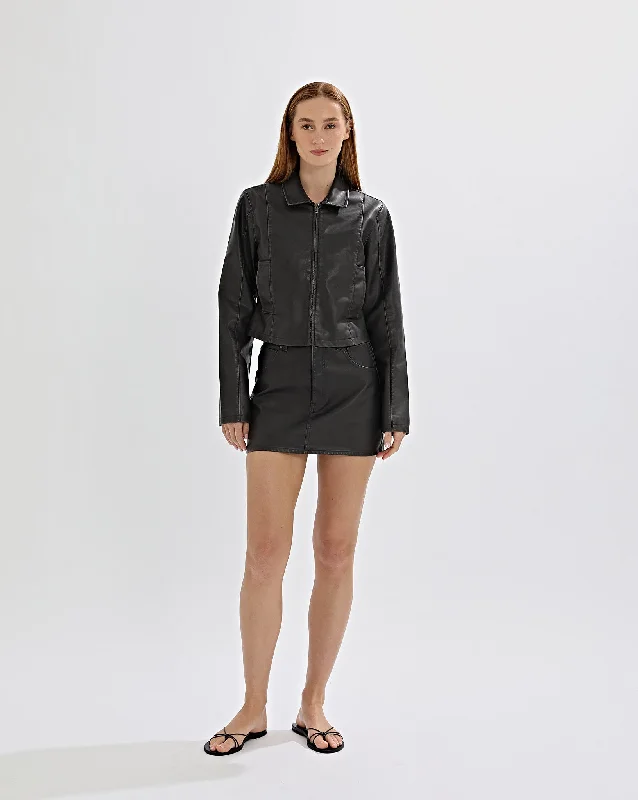 Adrian Jacket Vintage Black Nylon Jacket Polyester Jacket Spandex Jacket