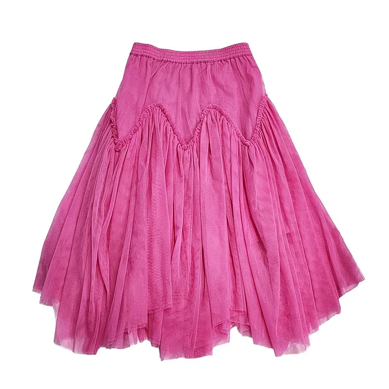 Peggy Harper Skirt - Phlox Pink lace skirt romantic