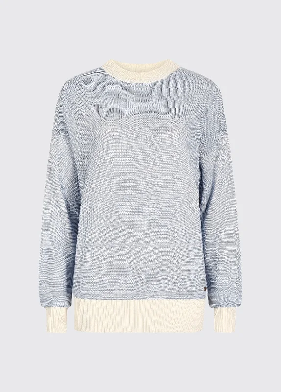 Carrick Ladies' bamboo blend sweater - Dusty Blue Cotton Fabric Linen Fabric Terry Fabric Carrick Ladies' bamboo blend sweater - Dusty Blue Cotton Fabric Linen Fabric Terry Fabric