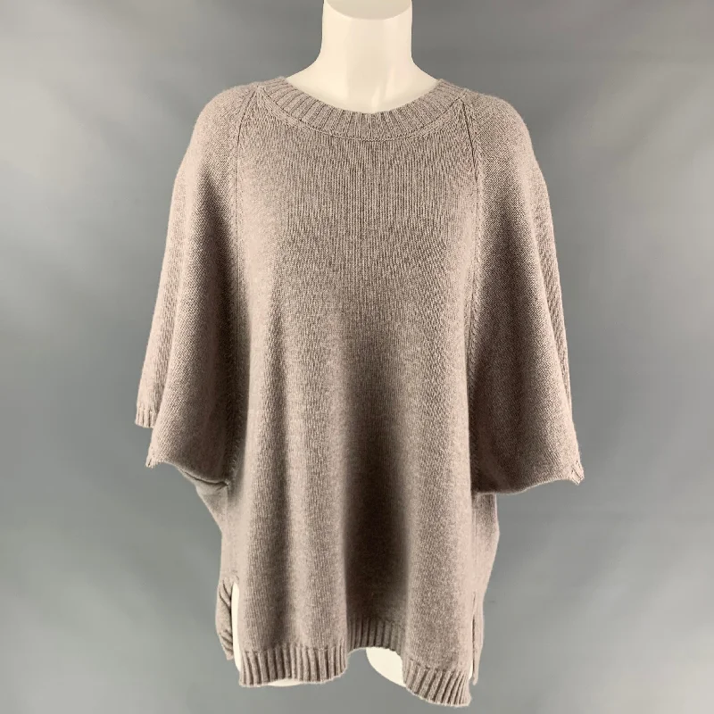 FALCONERI Size S/M Taupe Cashmere Oversized Raglan Sweater Lightweight Heavyweight Midweight FALCONERI Size S/M Taupe Cashmere Oversized Raglan Sweater Lightweight Heavyweight Midweight