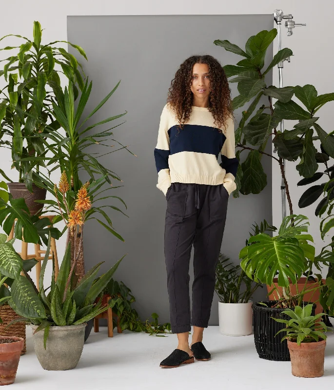 Palmer Sweater - Sun Fade/Dark Blue Long Sweater Short Sweater Cropped Sweater