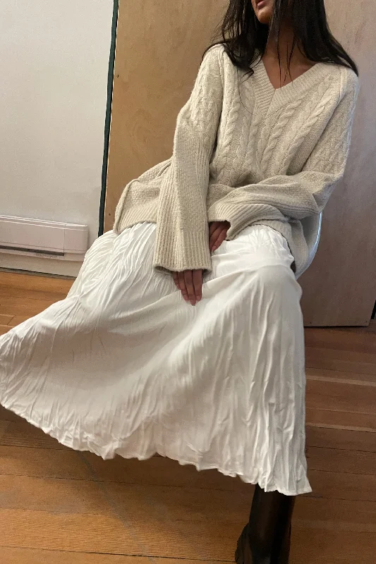 OVERSIZED CABLE KNIT SWEATER Stylish Fashionable Trendy