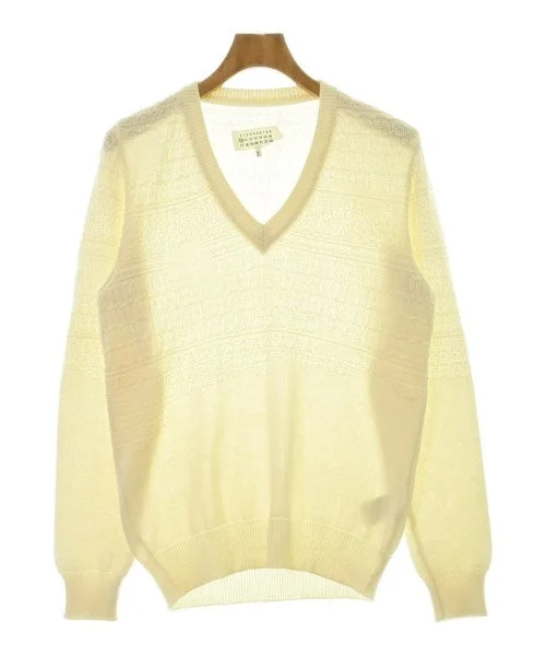 Maison Margiela Sweaters Boat Neck Shawl Collar Notched Collar