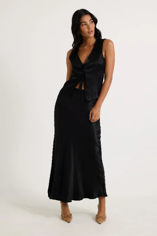 Prim Maxi Skirt Black - FINAL SALE vintage skirt charm