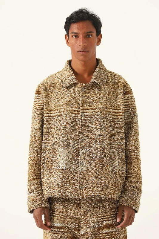 "DISTORTED VERSES" HANDWOVEN JACQUARD JACKET Rayon Jacket Velvet Jacket Corduroy Jacket "DISTORTED VERSES" HANDWOVEN JACQUARD JACKET Rayon Jacket Velvet Jacket Corduroy Jacket