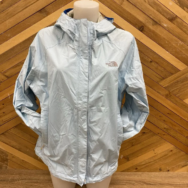 The North Face- HyVent Rain shell women's Jacket -$209 : Light Blue -women-LG Denim Jacket Leather Jacket Suede Jacket
