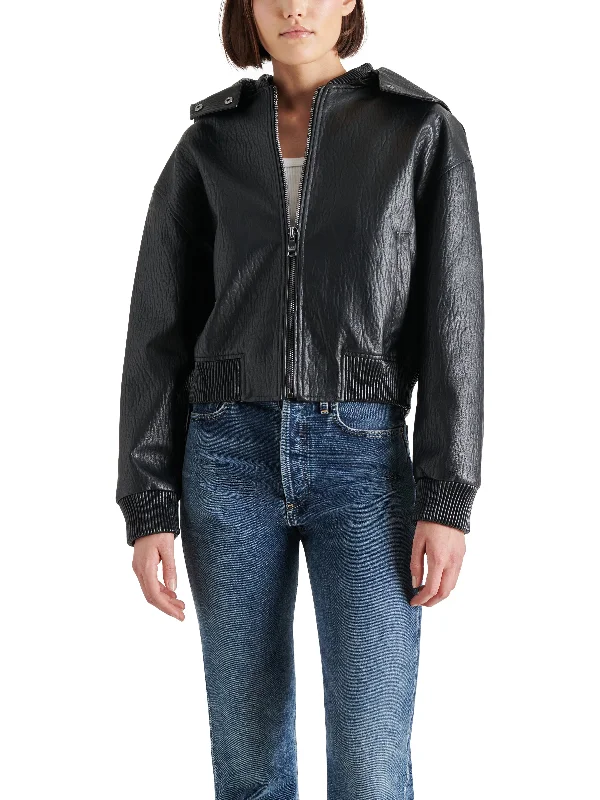 ZEPHYRA JACKET BLACK Fleece Jacket Down Jacket Feather Jacket