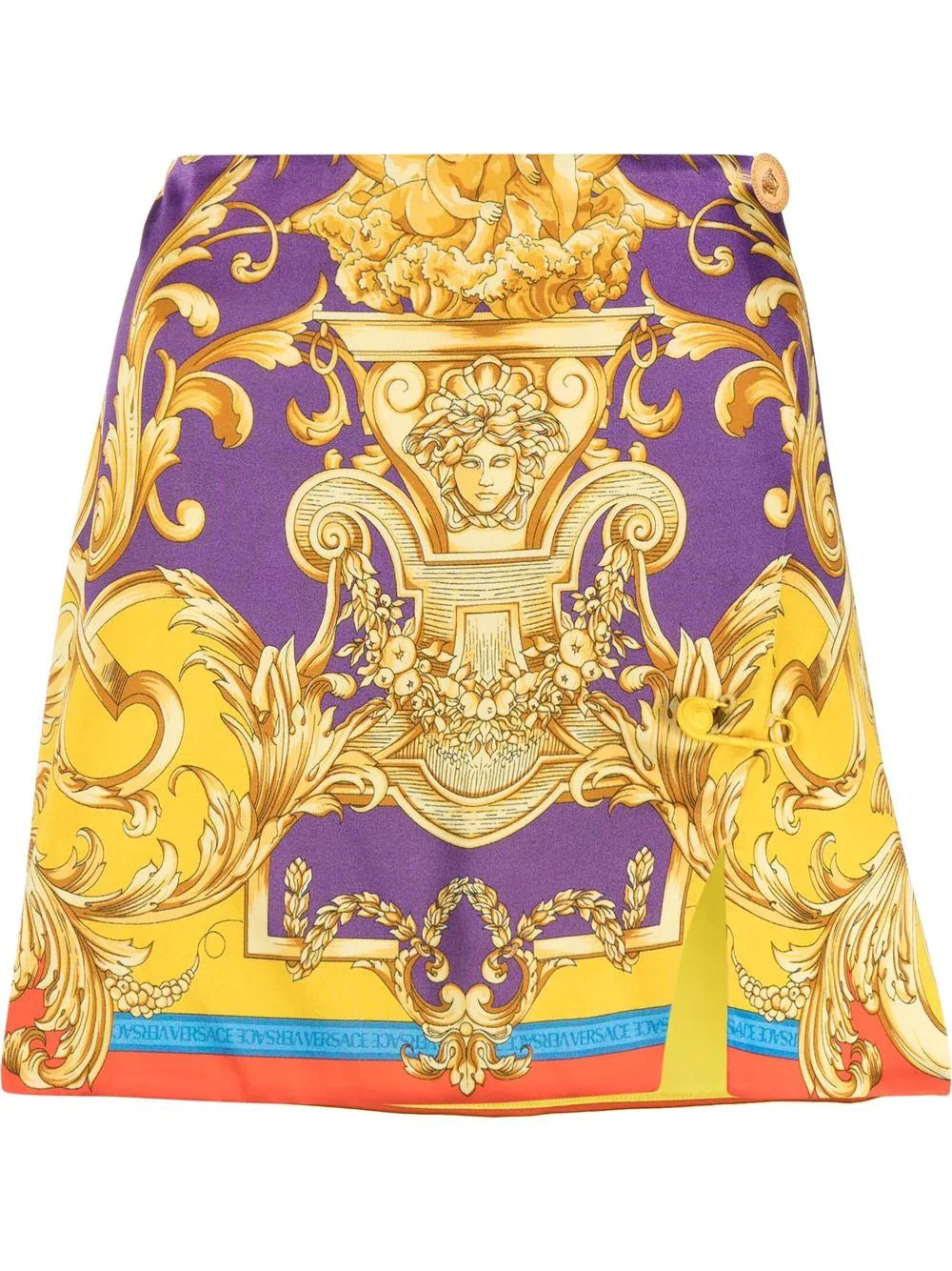 Versace Baroque Wrap Skirt silk skirt elegant