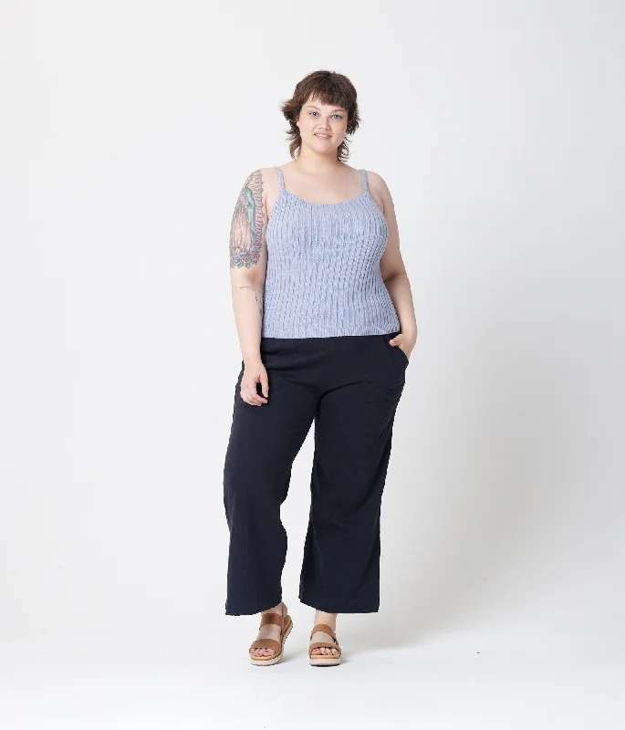 River Sweater Tank - Periwinkle Boxy Sweater Fitted Sweater A-Line