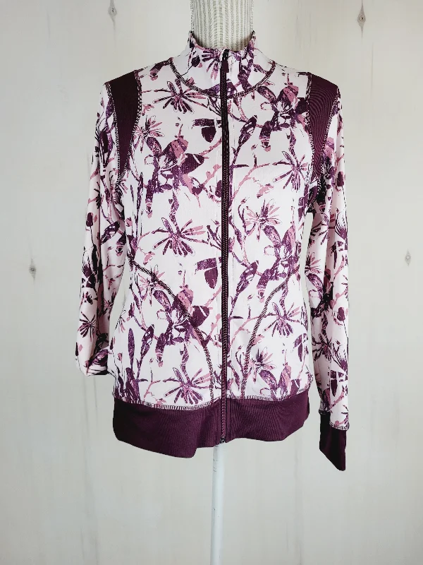 ATHLETIC WORKS PURPLE ATHLETIC SWEATER LADIES MEDIUM PRE-LOVED Bright Pastel Dark