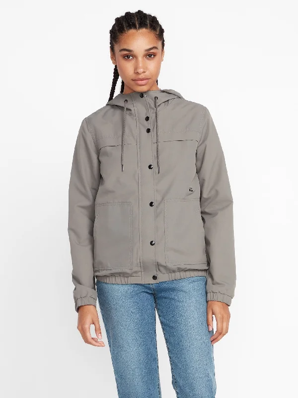 Enemy Stone Jacket - Gunmetal Hoodie Zip-Up Jacket Button-Up Jacket