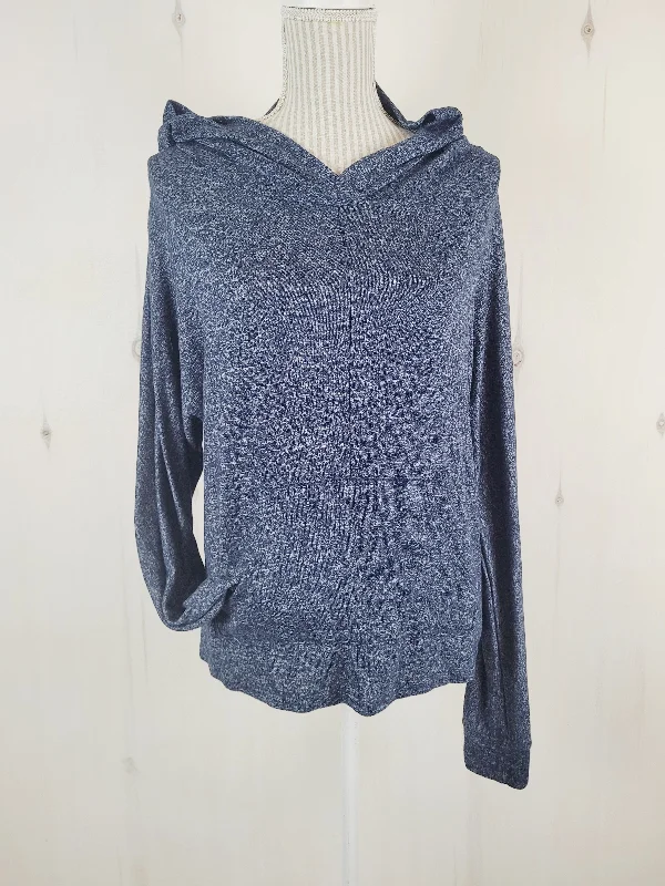 ROXY THIN NAVY SWEATER LADIES MEDIUM PRE-LOVED Chenille Brocade Lace