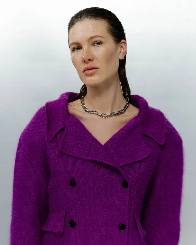 Violet jacket Appliqued Jacket Beaded Jacket Sequined Jacket
