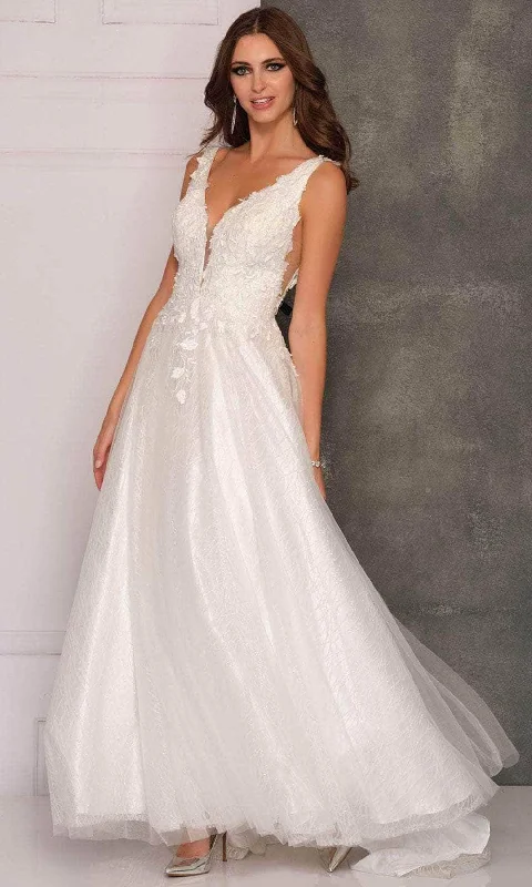 Dave & Johnny Bridal A10288 - Tulle Skirt Bridal Gown cashmere skirt soft