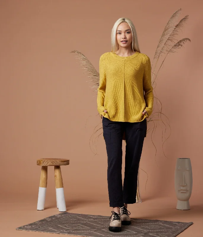 Solstice Sweater - Dijon Real Fur Shearling Chenille