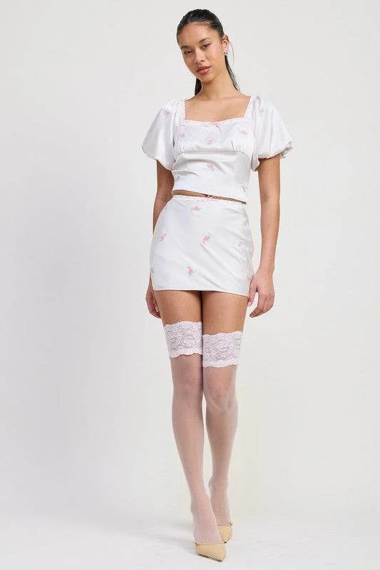 Mini Satin Bias Skirt cashmere skirt fine