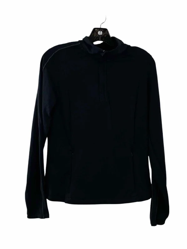 Mondetta Size S Black Athletic Jacket Denim Fabric Leather Fabric Suede Fabric