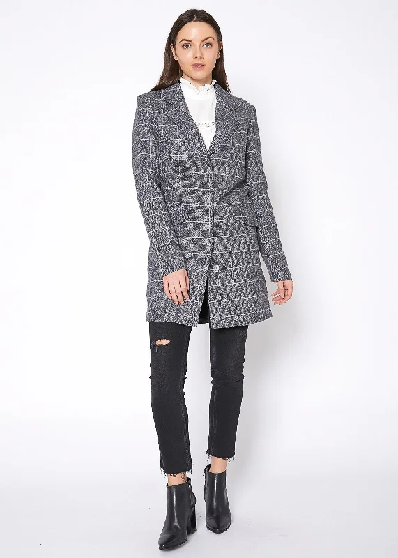 Women's Notch Collar Longline Jacket In Paprika Fitted Jacket Loose Jacket Oversized Jacket Women's Notch Collar Longline Jacket In Paprika Fitted Jacket Loose Jacket Oversized Jacket