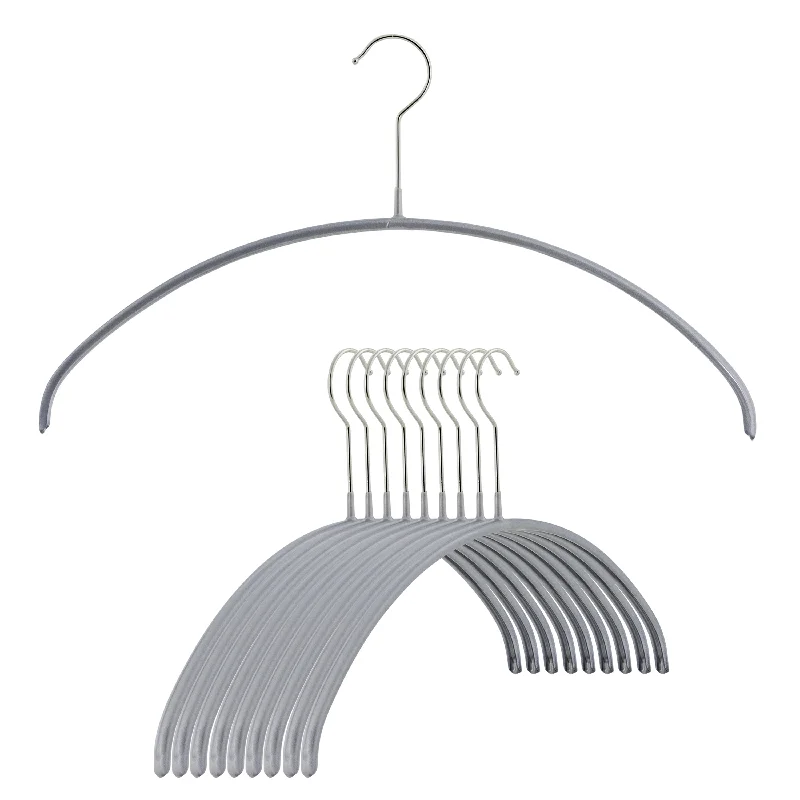 Euro Shirt, Sweater, Steel Non-Slip Clothing Hanger, Narrow Width, Model 36P, Silver Front Pockets Side Pockets Patch Pockets Euro Shirt, Sweater, Steel Non-Slip Clothing Hanger, Narrow Width, Model 36P, Silver Front Pockets Side Pockets Patch Pockets