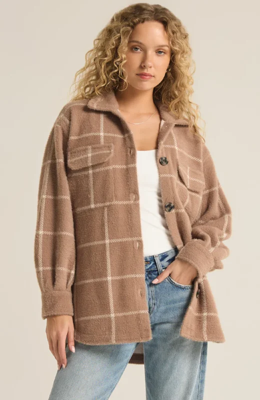 Z Supply - Plaid Tucker Jacket Jersey Jacket Tulle Jacket Batik Jacket