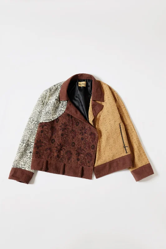 "Clockwork Chroma" Biker Jacket Fitted Jacket Loose Jacket Oversized Jacket