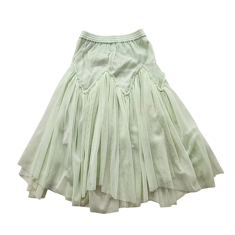 Peggy Harper Skirt - Sage velvet skirt sumptuous