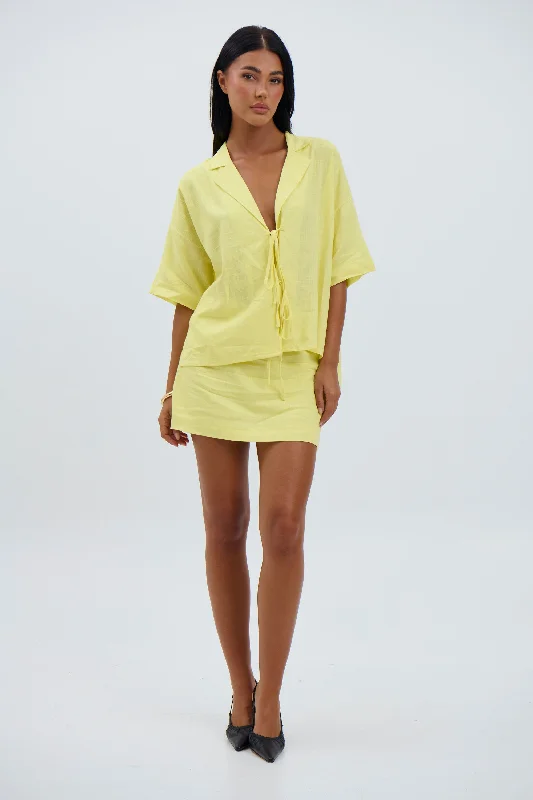 Kassidy Skirt Lemon mini skirt trendy