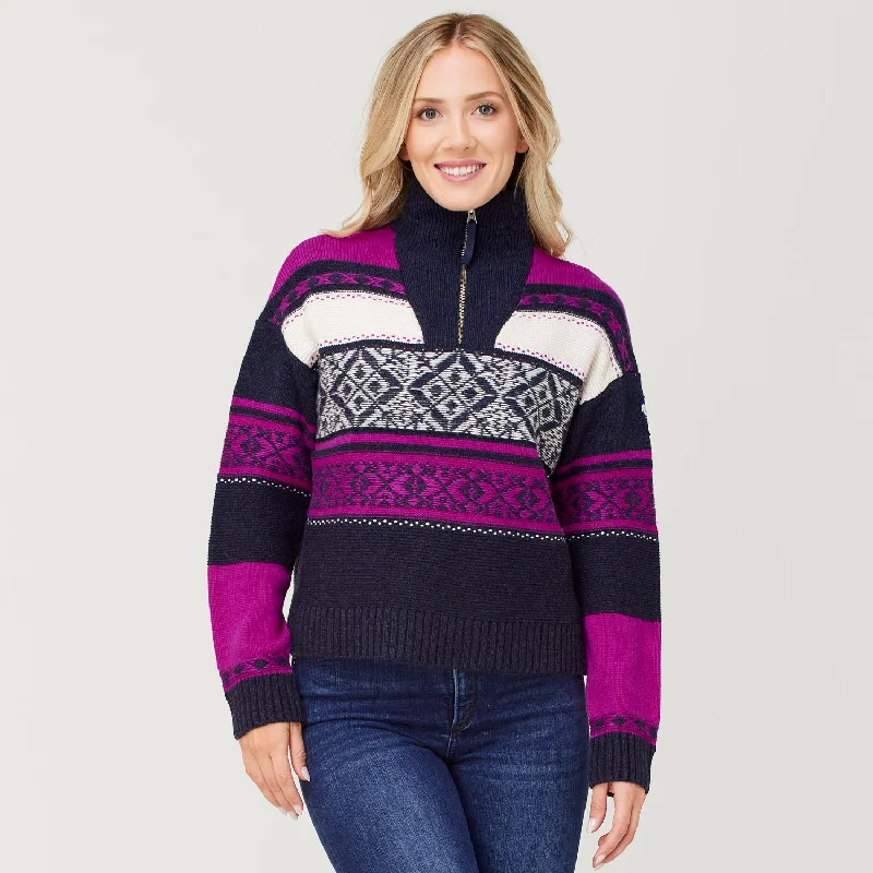 Parsen Zip Neck Sweater Hooded Caped Shawl Collar