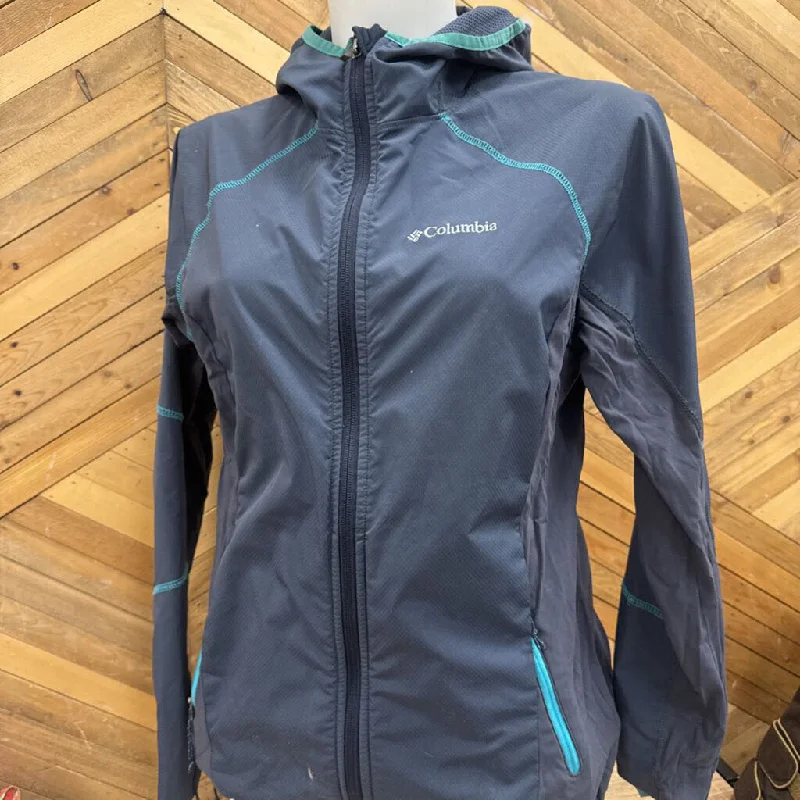 Columbia- spring shell women's jacket- MSRP $130: Navy -women-LG Elasticated Jacket Padded Jacket Insulated Jacket Columbia- spring shell women's jacket- MSRP $130: Navy -women-LG Elasticated Jacket Padded Jacket Insulated Jacket