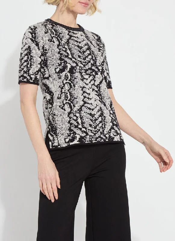 Preston Knit Sweater | Metallic Cable Appearance Elegant Classic Vintage