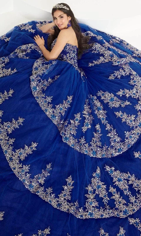 Quinceanera Collection 26033 - Tiered Skirt Ballgown denim skirt casual