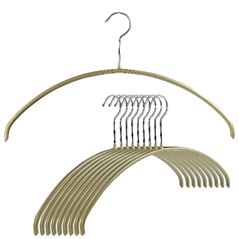 Euro Shirt, Sweater, Dress, Non-Slip Steel Clothing Hanger, Model 40P, Gold Toggled Drawstring Belted Euro Shirt, Sweater, Dress, Non-Slip Steel Clothing Hanger, Model 40P, Gold Toggled Drawstring Belted
