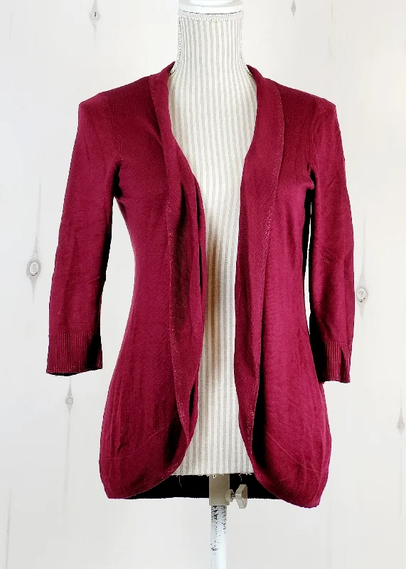REITMANS PLUM SWEATER LADIES MEDIUM PRE-LOVED Plaid Sweater Polka Dot Checkered