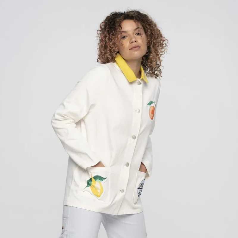 Santa Cruz Womens Jacket Vita Chore Jacket - Ecru Quilted Jacket Puffer Jacket Insulated Jacket Santa Cruz Womens Jacket Vita Chore Jacket - Ecru Quilted Jacket Puffer Jacket Insulated Jacket