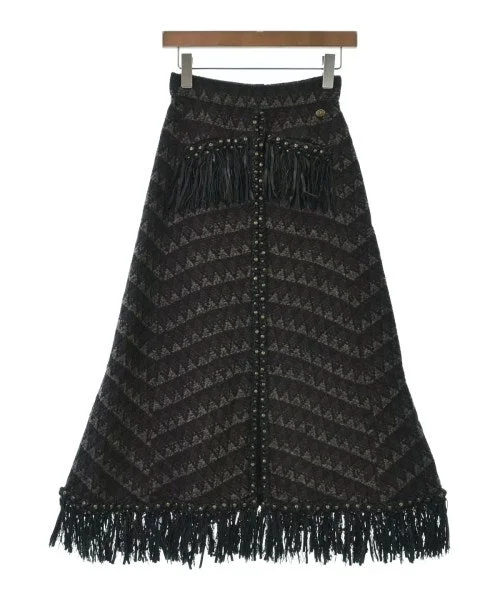 CHANEL Long/Maxi length skirts wool skirt sturdy