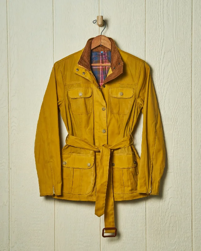 Women’s Aberdeen Jacket in Goldenrod Waxed Canvas Anorak Shell Jacket Lightweight Jacket Women’s Aberdeen Jacket in Goldenrod Waxed Canvas Anorak Shell Jacket Lightweight Jacket